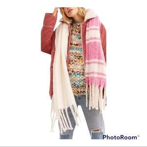 Free People Blanket Scarf Pink